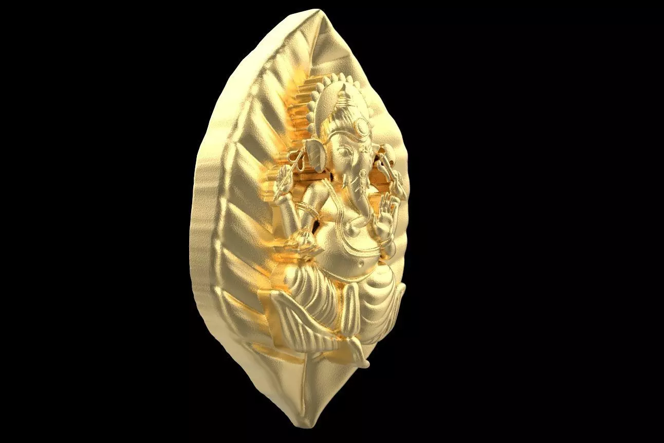Ganesha Drop Pendant 3D Printable Jewelry Model 3D print model