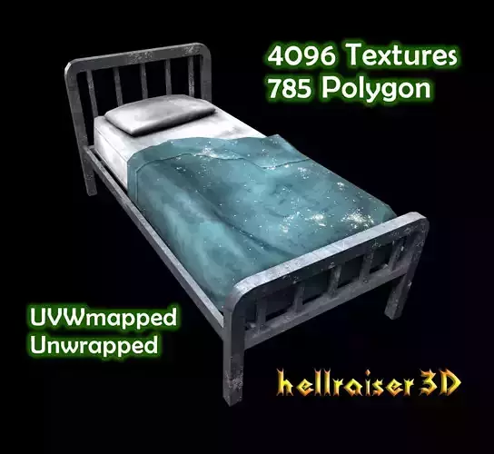 Old Bed - PBR - Textured