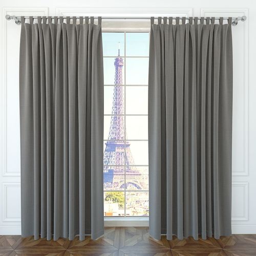 Modern curtain Low-poly 3D model