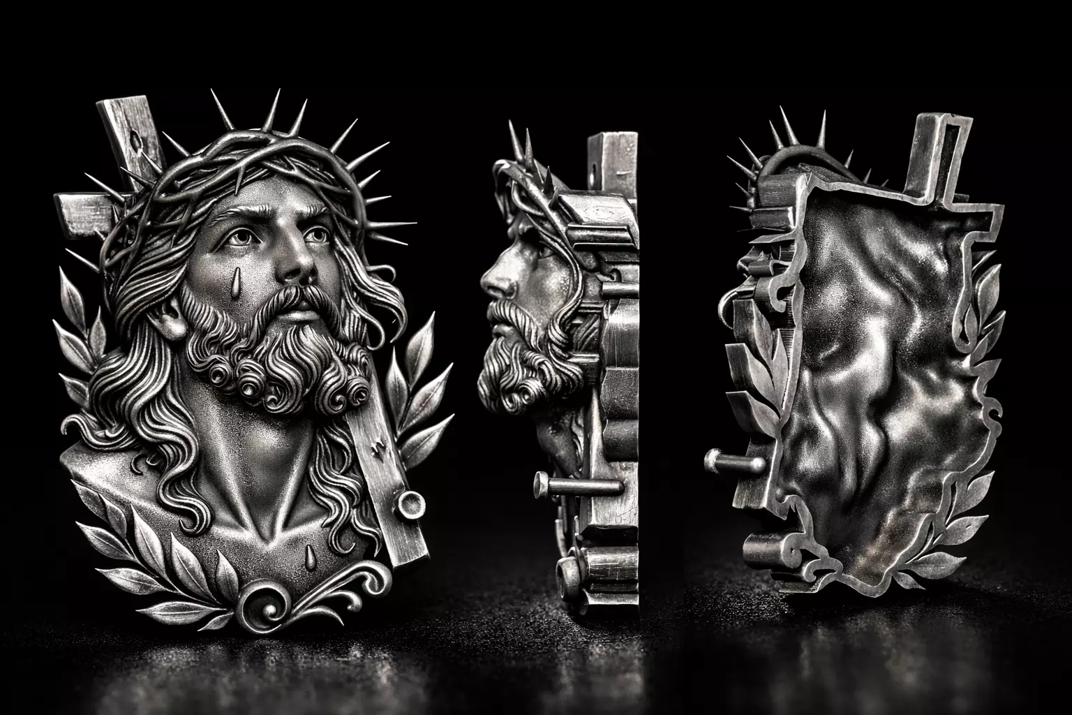jesus pendant 3 STL FILE AVAILABLE 3D print model