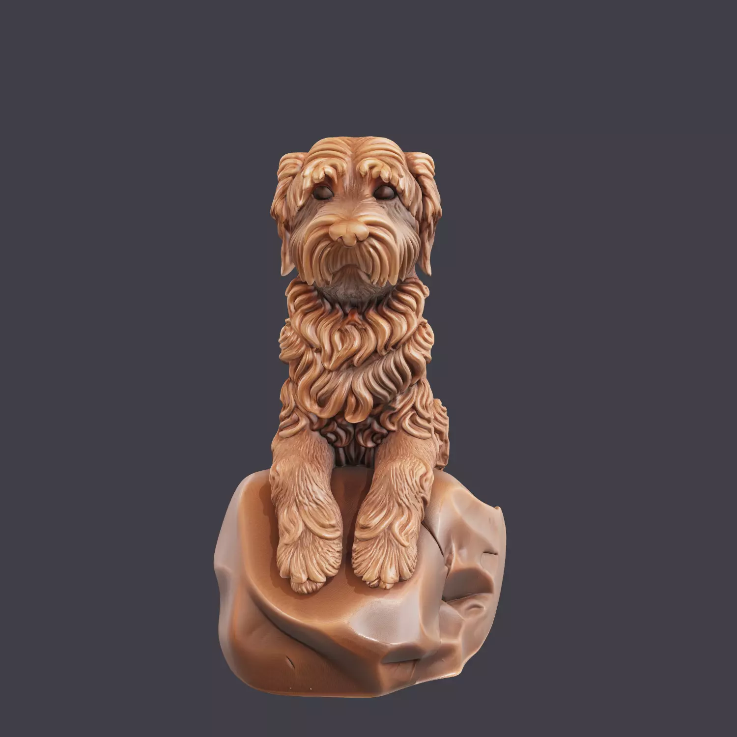 Dog Sculpture R4 3D print model