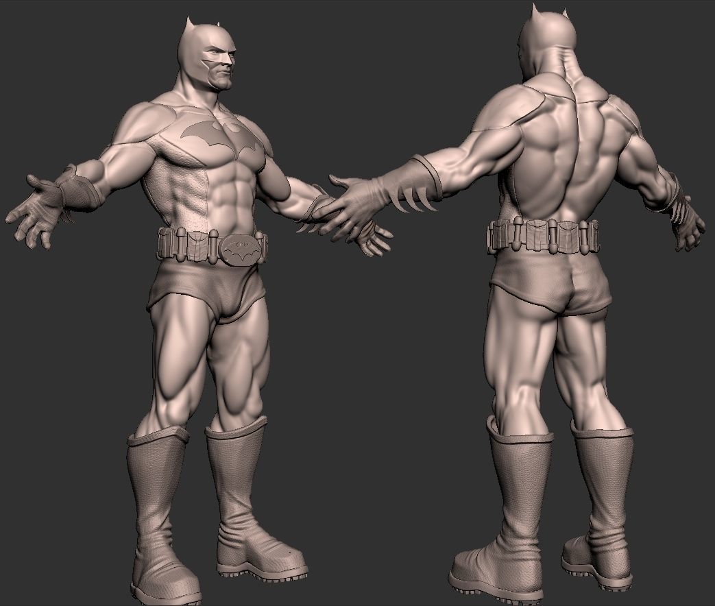 Batman Figure by Evil Raz 3D model_1