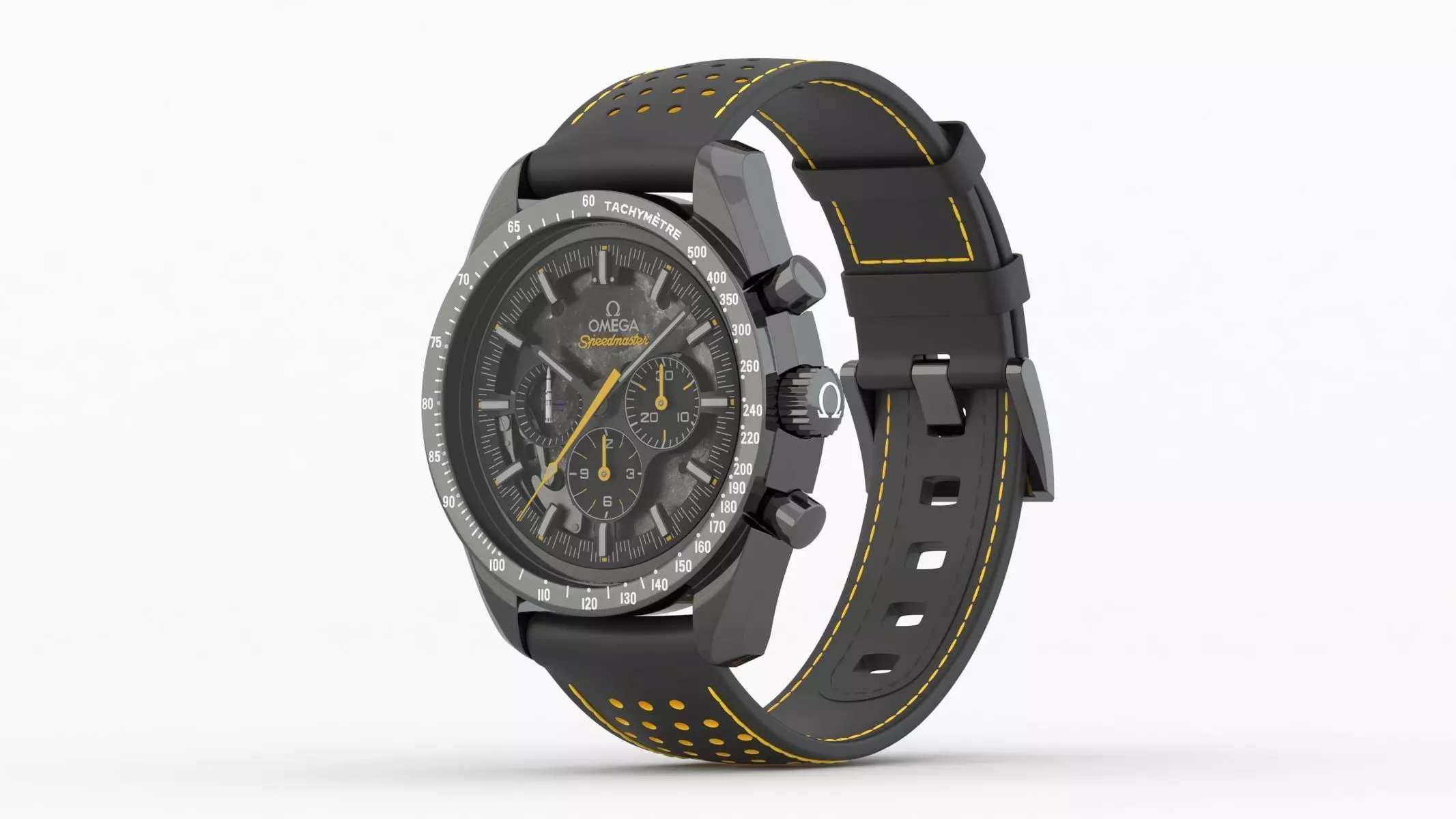 Omega Speedmaster Dark Side of the Moon 3D model