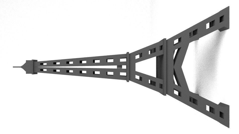 Eiffel Tower LOWPOLY Low-poly 3D model_1