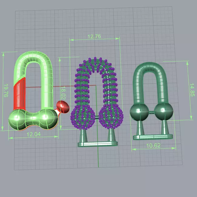 Tiffany HardWear Small Link Bracelet 3D Jewelry Model 3D model