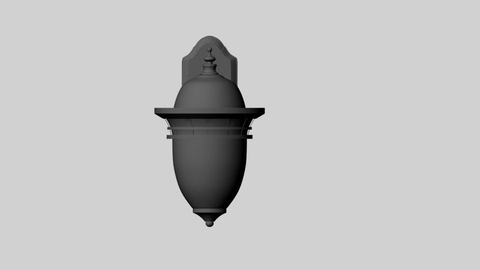 Light Fixture Low Poly Low-poly 3D model_3