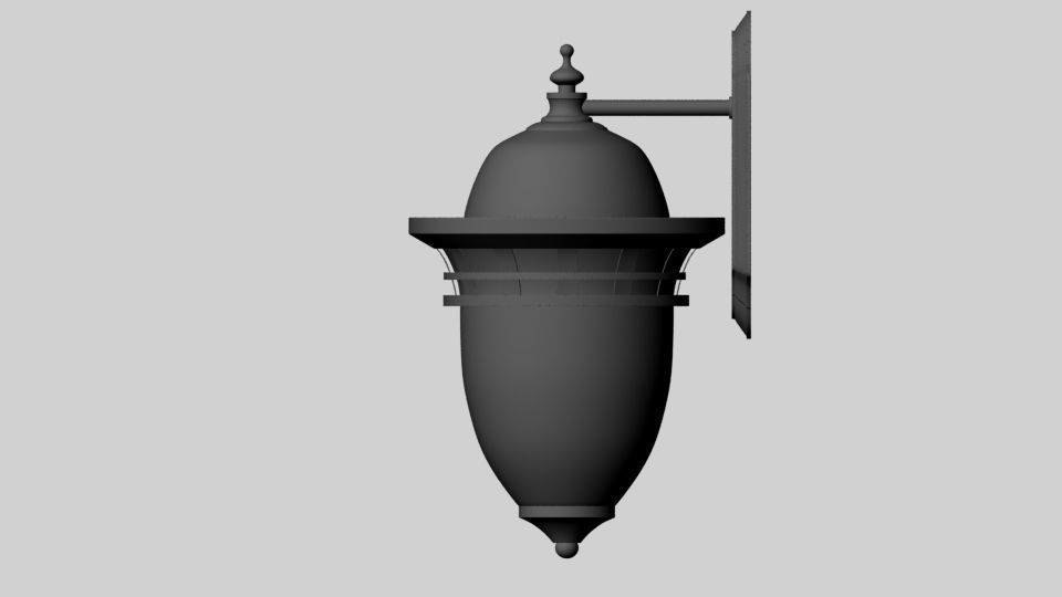 Light Fixture Low Poly Low-poly 3D model_4
