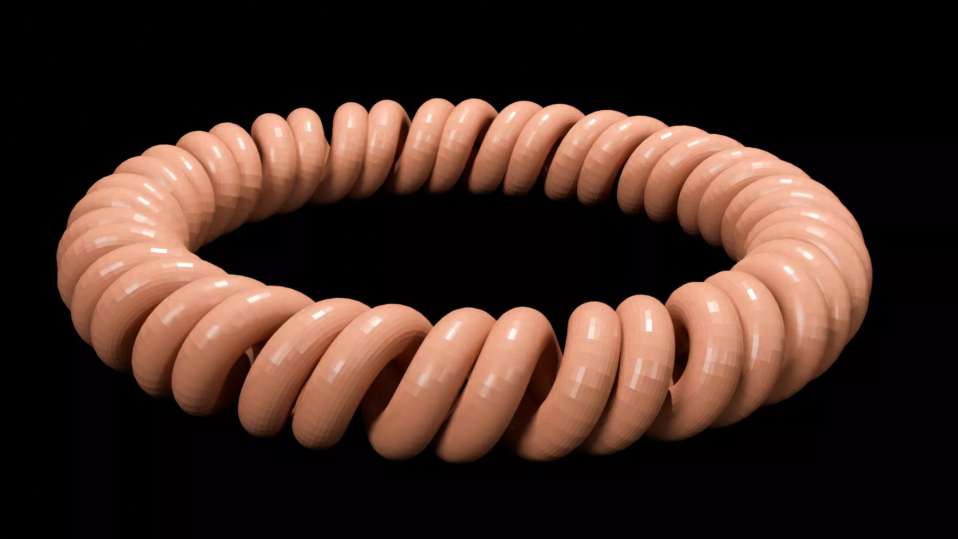 Spring Bracelet 3D Printable Jewelry Model 3D print model