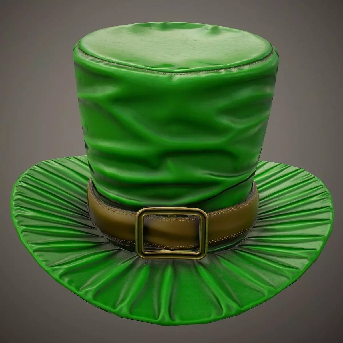 Leprechaun hat PBR Game-Ready Low-poly 3D model_0