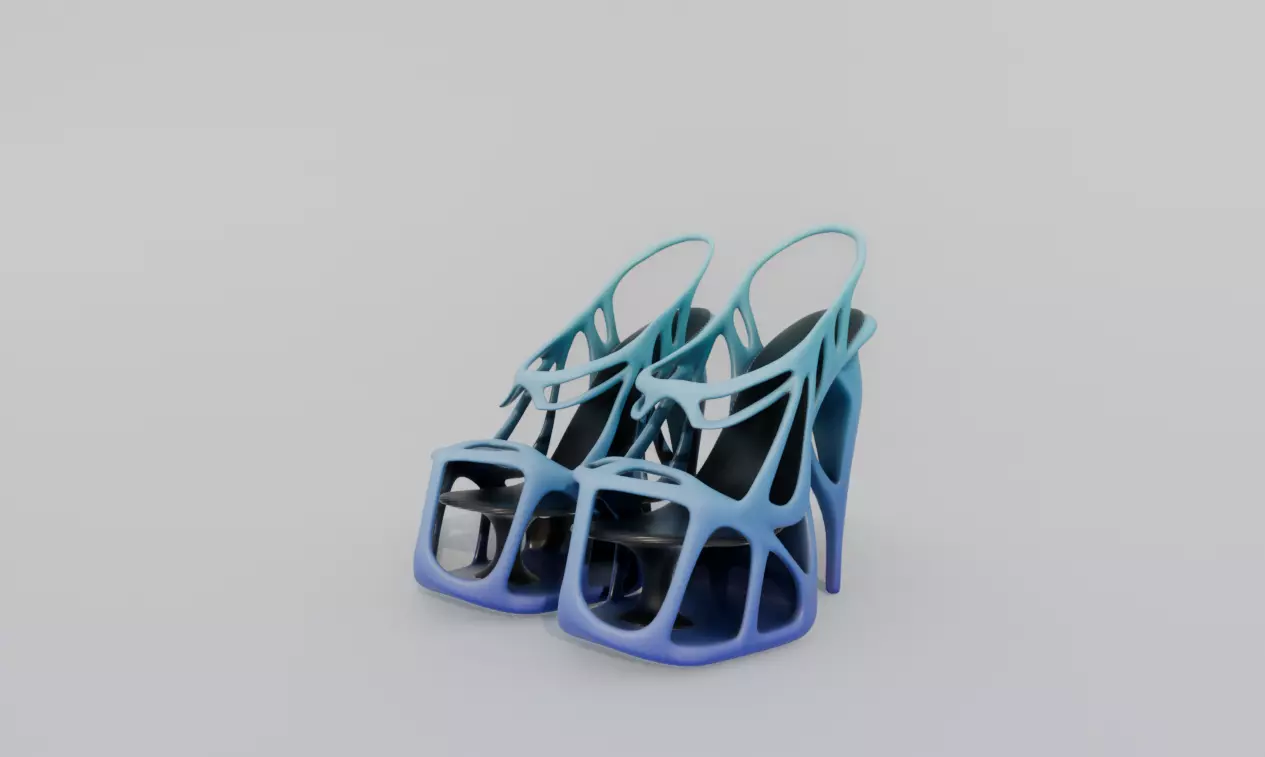 Nariko Shoes Low-poly 3D model