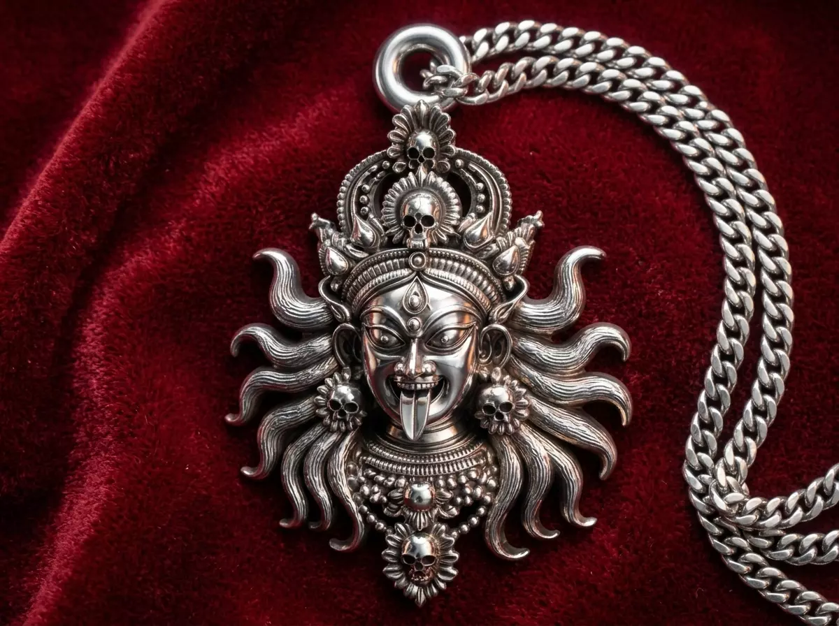 Goddess Kali Pendant Hindu Kali Maa Jewelry 3D print model
