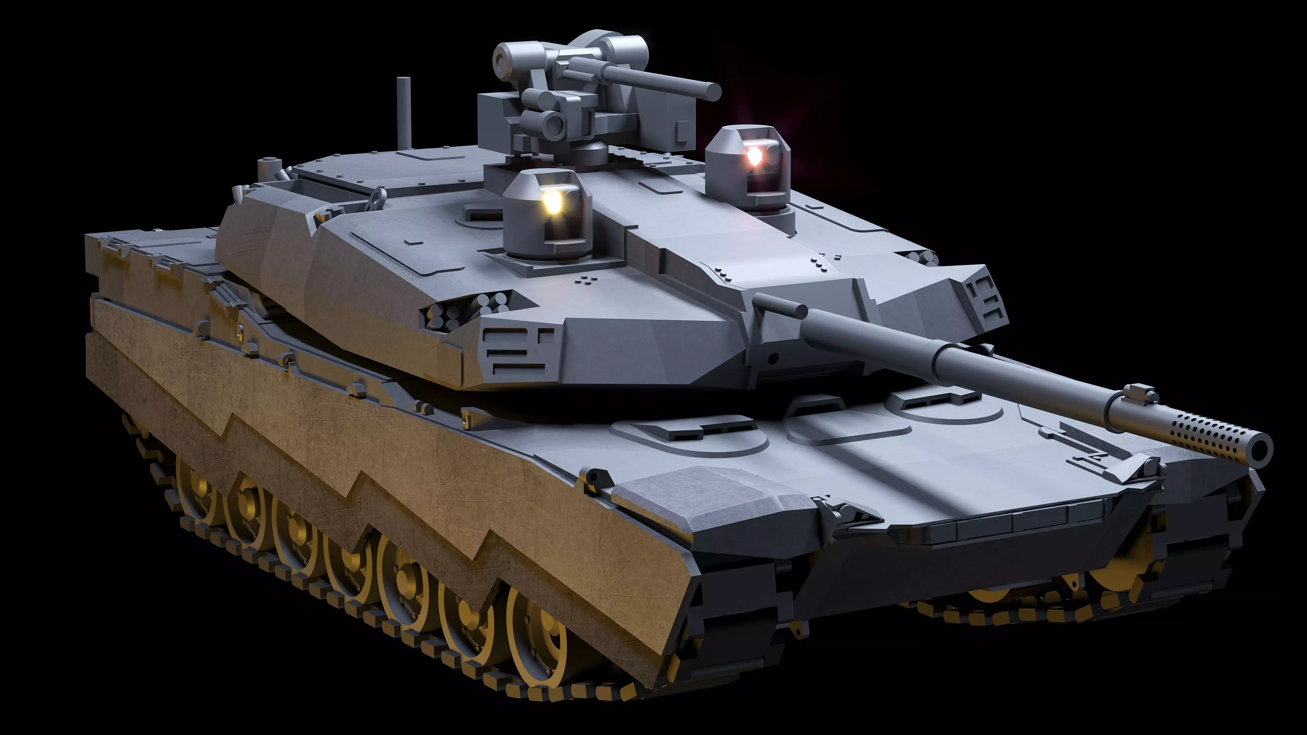Modern Main Battle Tank Free 3D print model