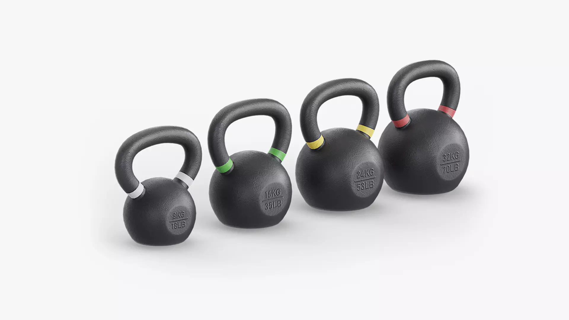 Kettlebell Gym Pack Low-poly 3D model