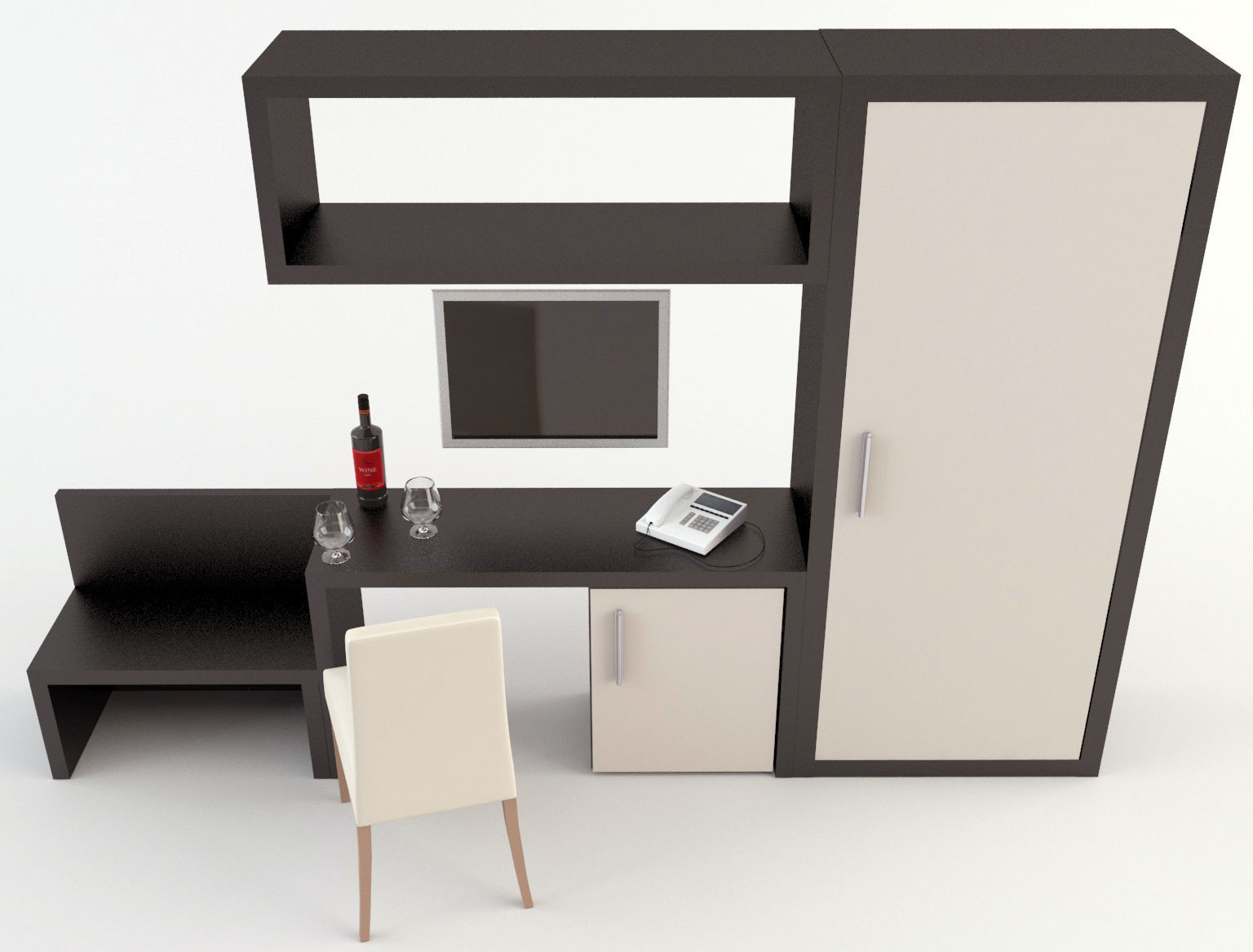 Hotel Furniture 3D model_2