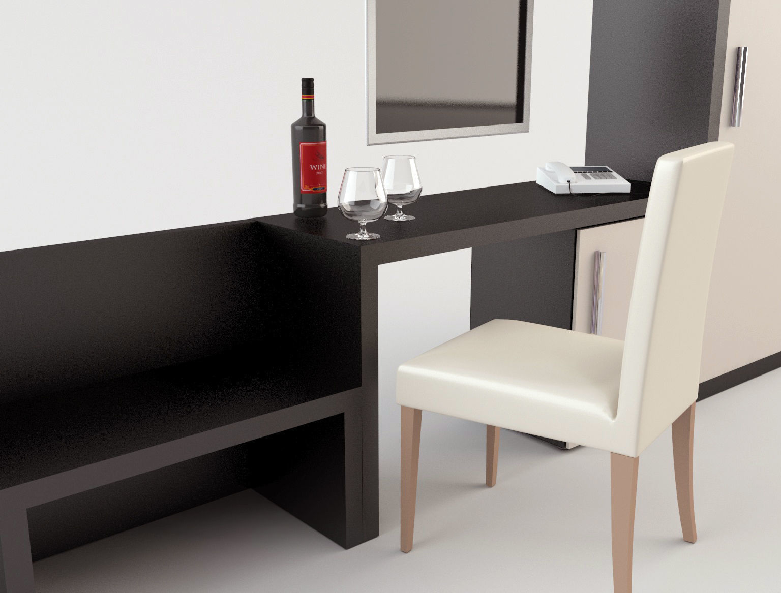 Hotel Furniture 3D model_5