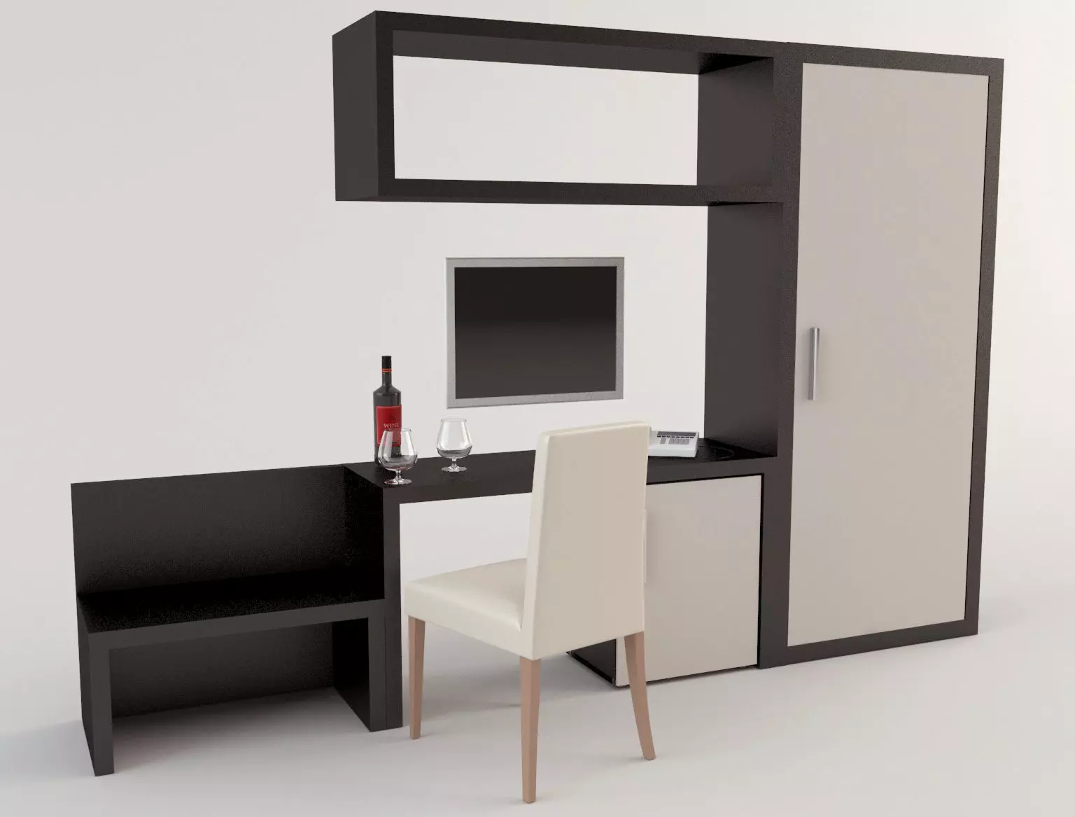 Hotel Furniture 3D model_0