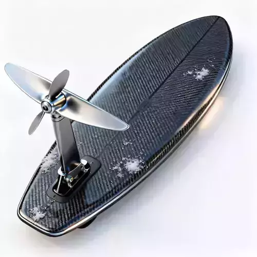 Realistic Electric Hydrofoil Surfboard 3D Model 3D Model