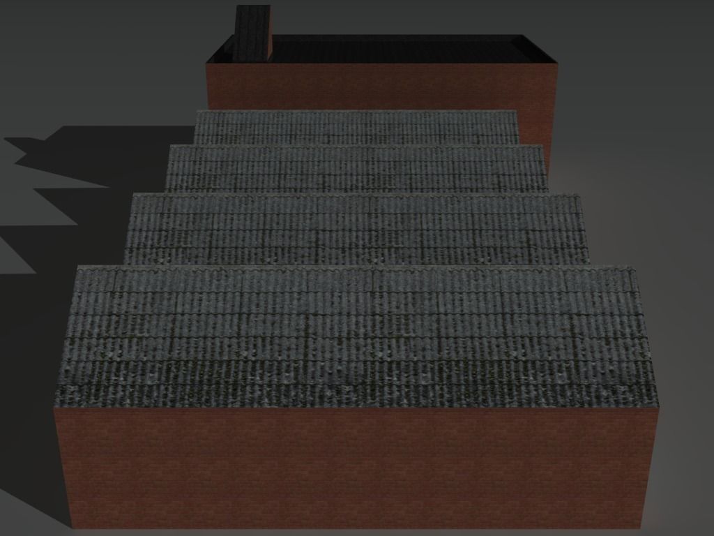 Factory Building 8 Low-poly 3D model_7