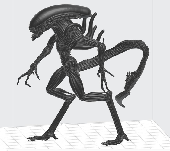 Alien figure 3D print model