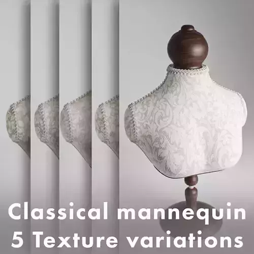 Classical Bridal and Jewelry Mannequin  Elegant Lace Dress Form