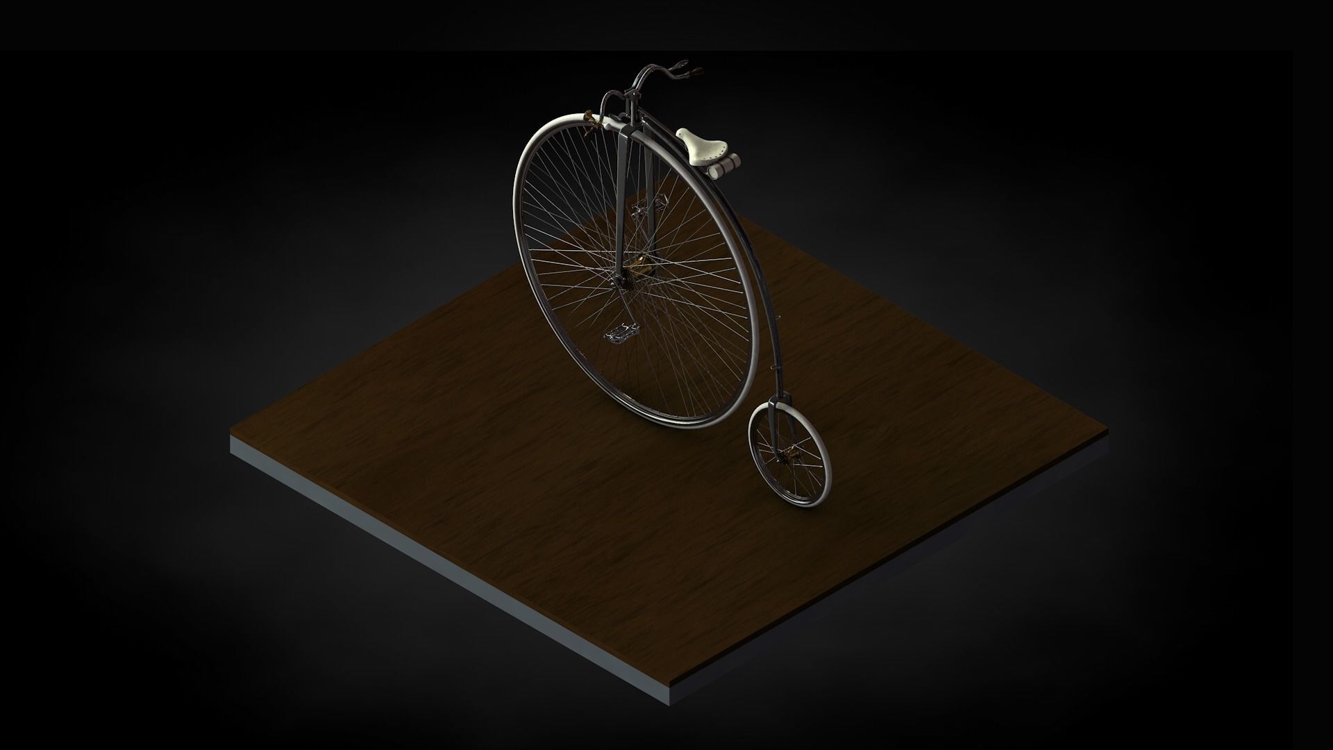 Bicycle - penny farthing  3D model_2