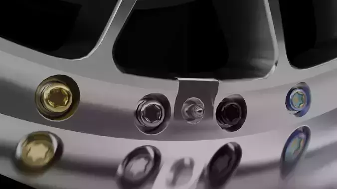 WORK VS-XX Wheel Low-poly 3D model 5
