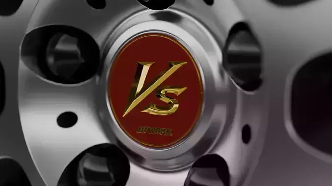 WORK VS-XX Wheel Low-poly 3D model 7