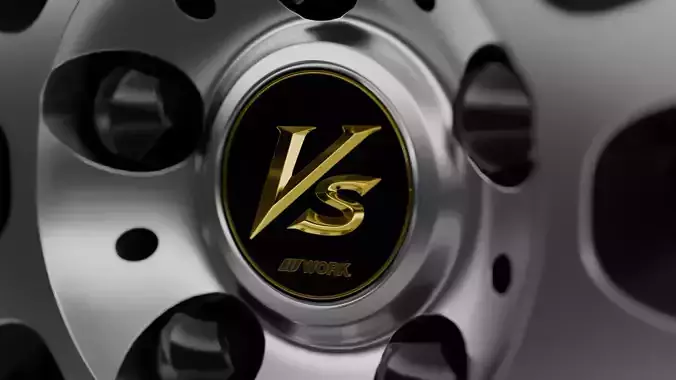 WORK VS-XX Wheel Low-poly 3D model 6