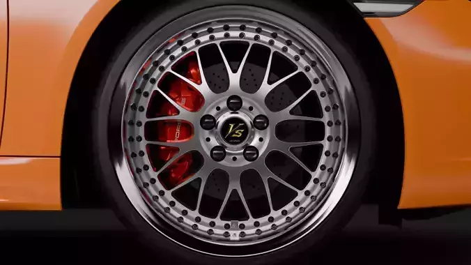 WORK VS-XX Wheel Low-poly 3D model 3