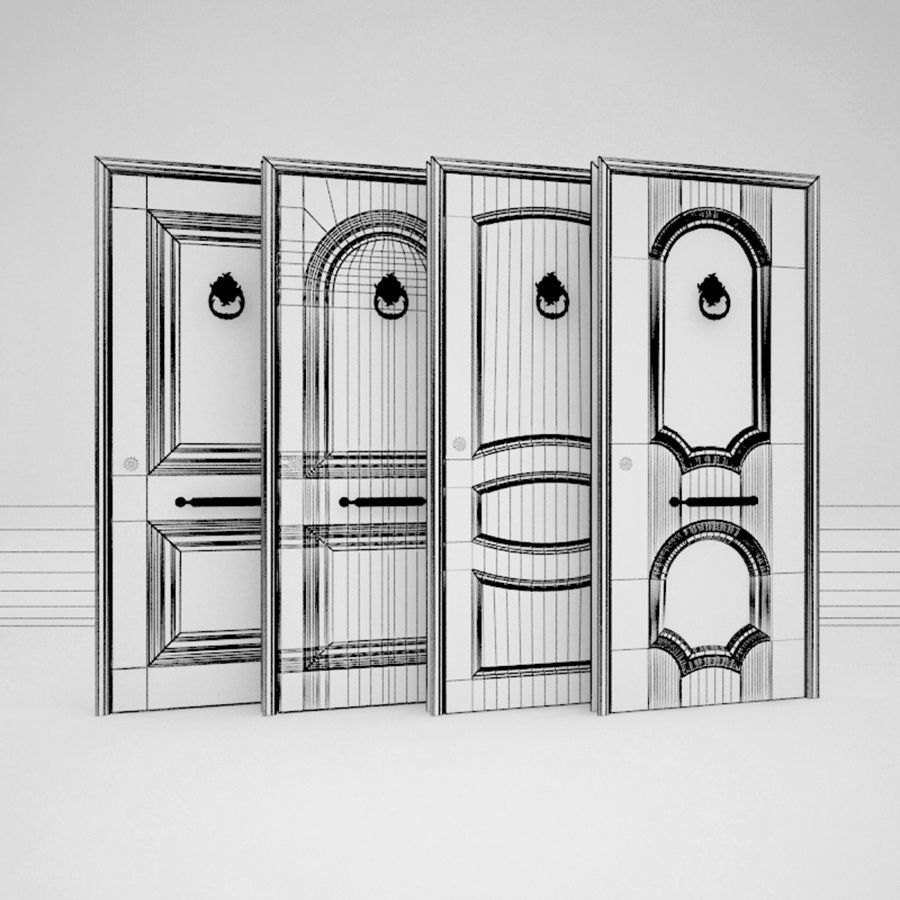 Door Entrance set  3D model_17