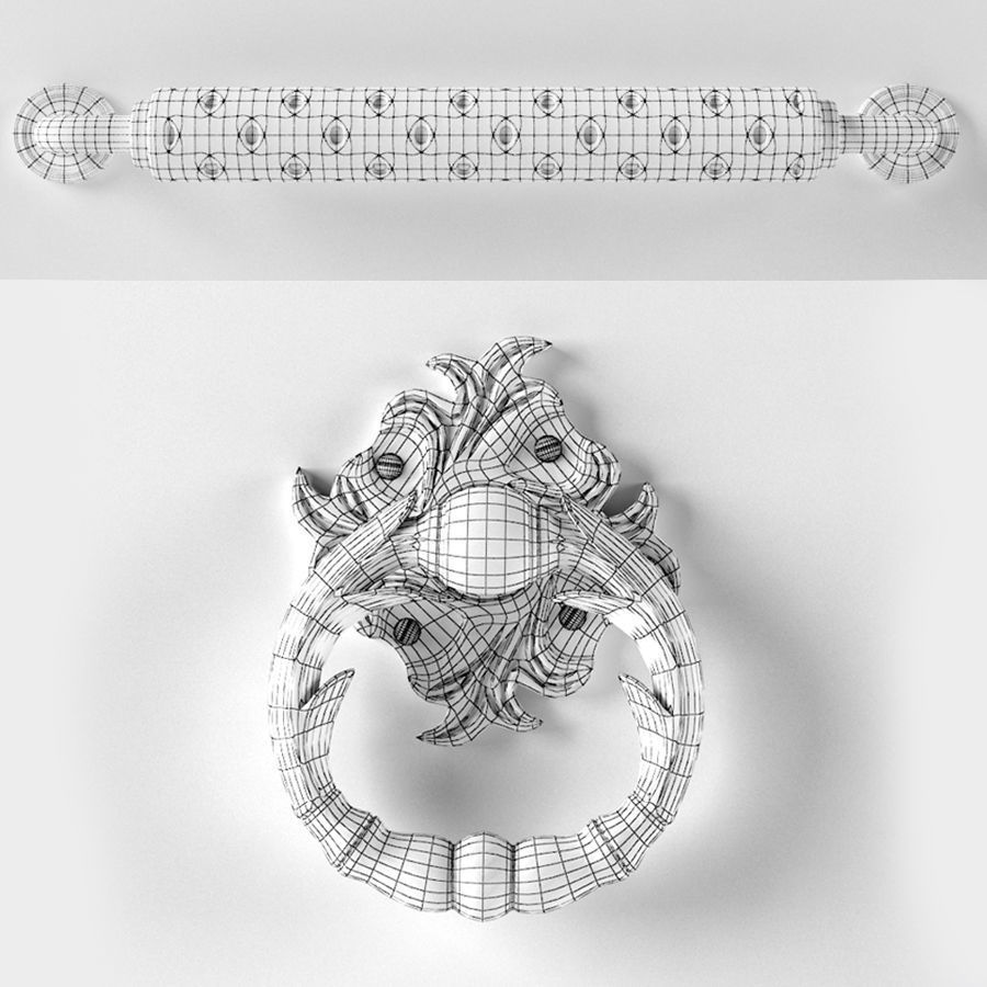 Door Entrance set  3D model_15