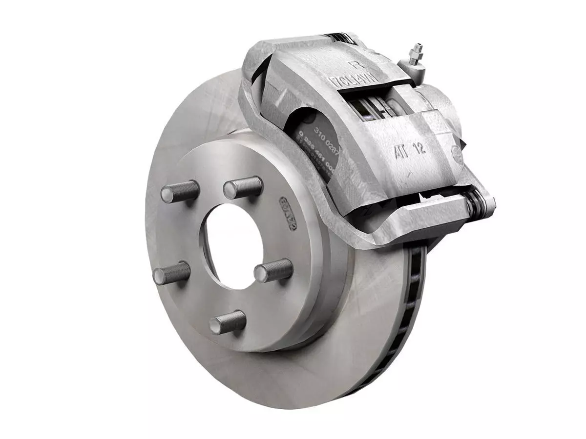 Car disc brake 3D model