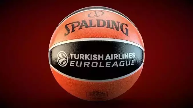 Spalding Euroleague Basketball Official Ball 3D model