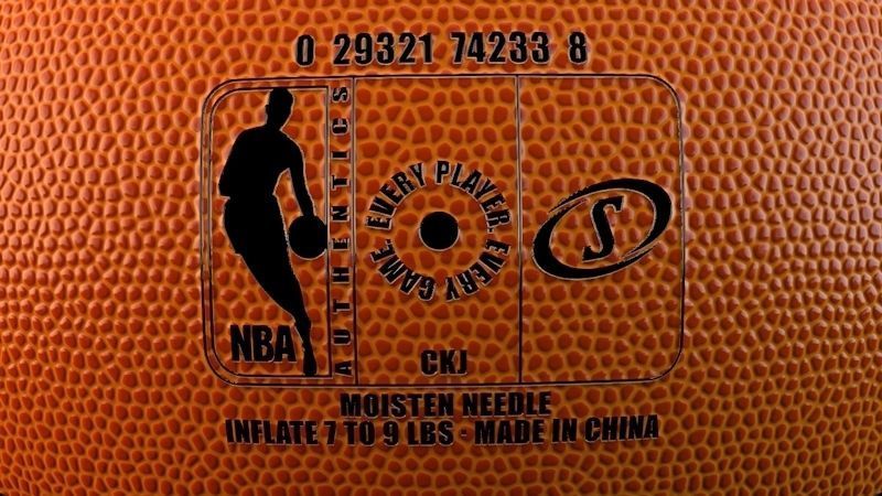 Spalding Official NBA Ball 3D model_5