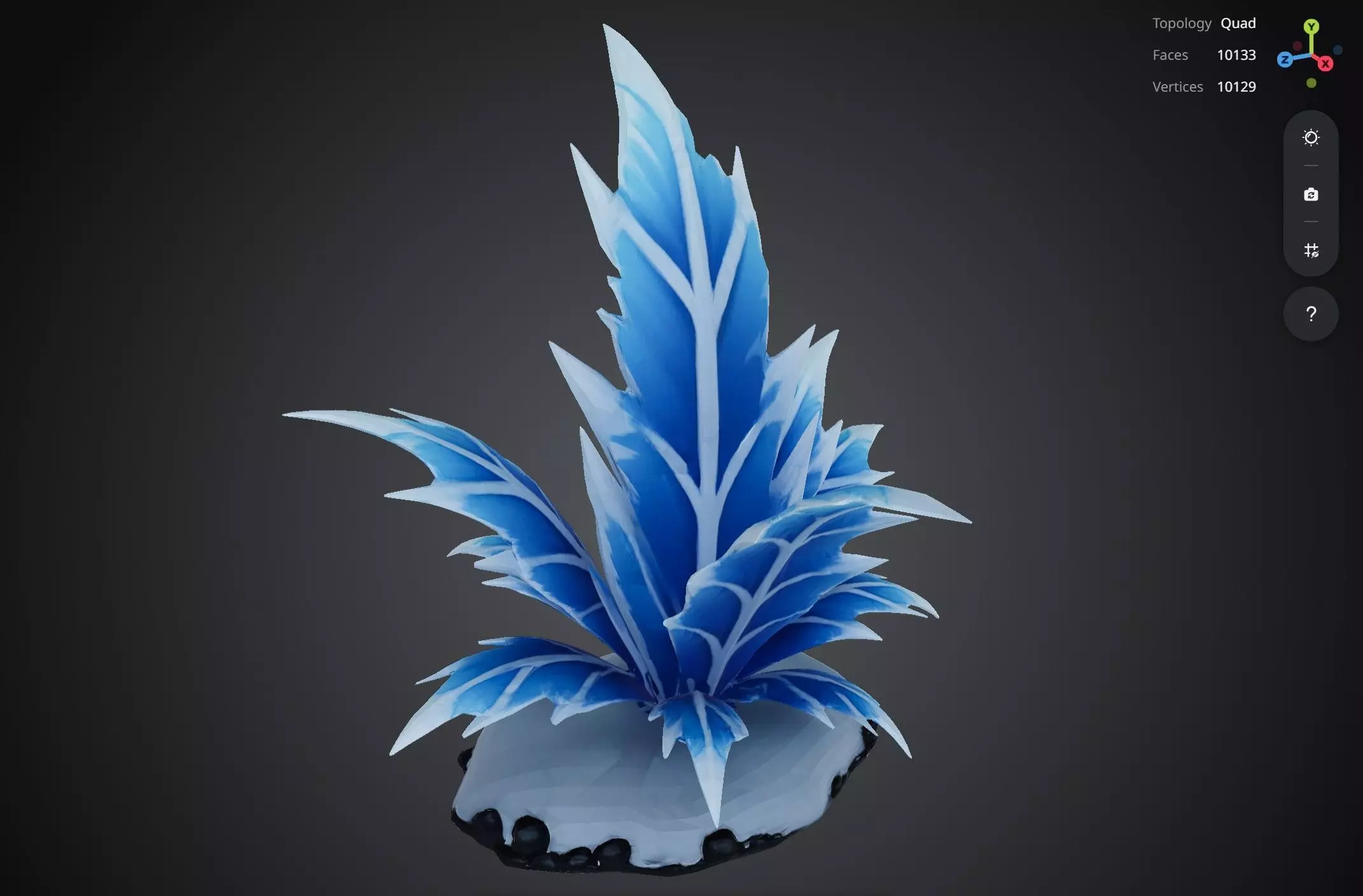 Blue Ice Arctic Plant 3D model