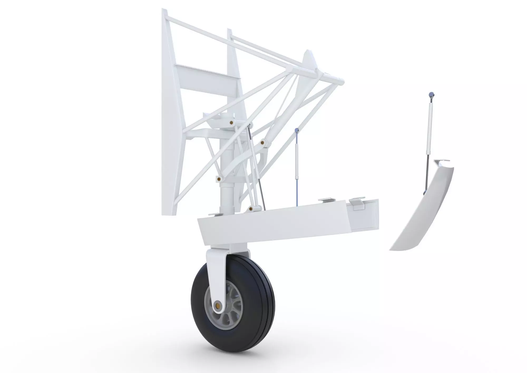 Landing Gear for Aircraft 2 Front Nose 3D model