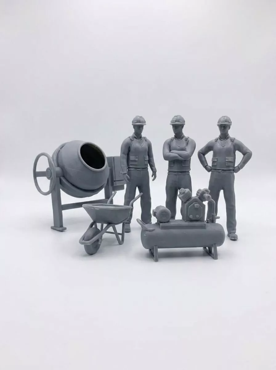 Pack 3 Workers 3D print model