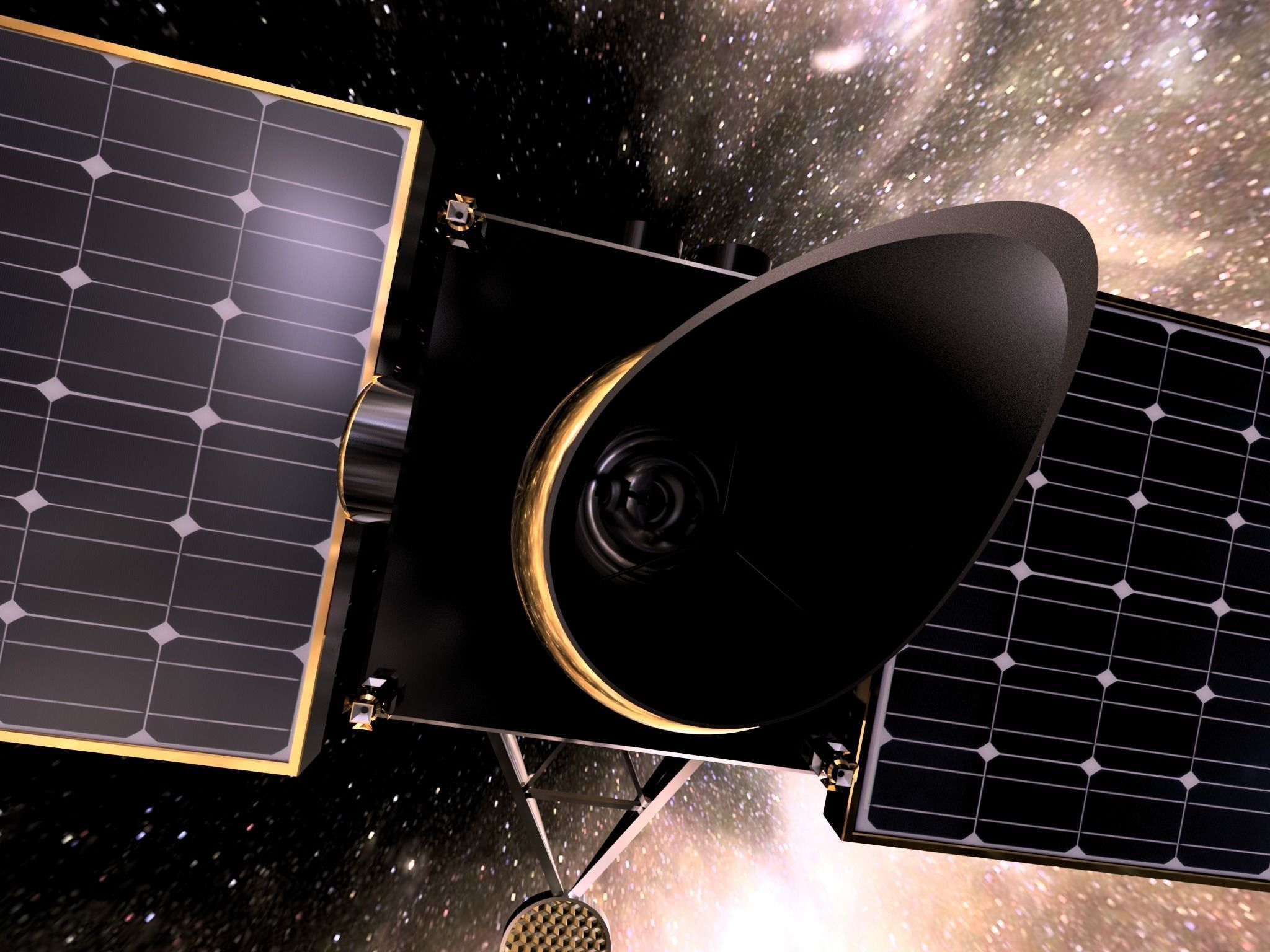 Telescope Satellite 3D model_2