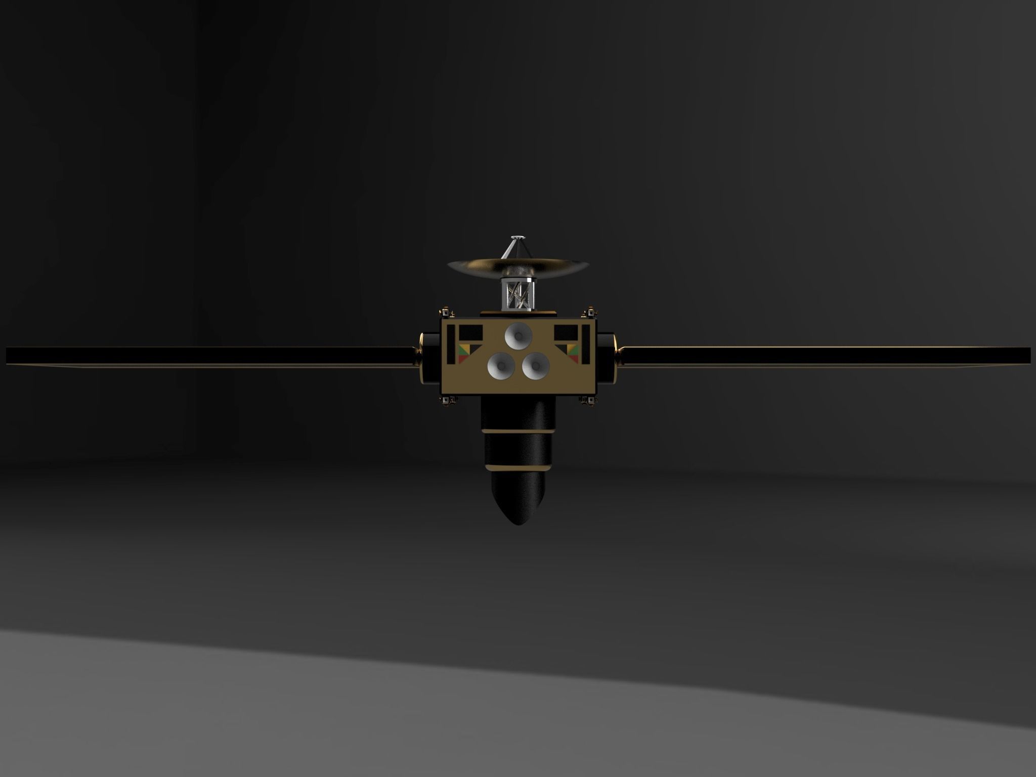 Telescope Satellite 3D model_8