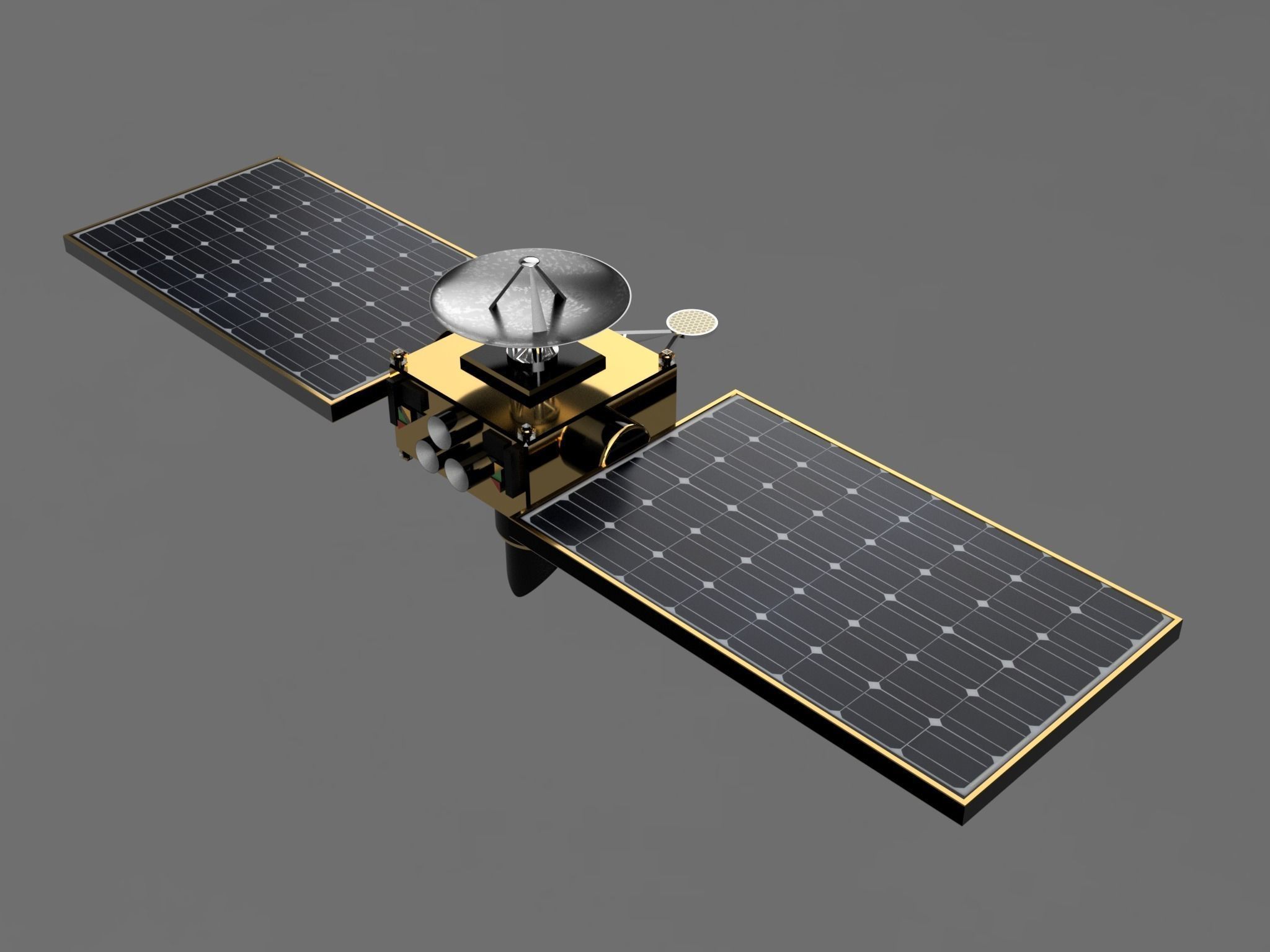 Telescope Satellite 3D model_5
