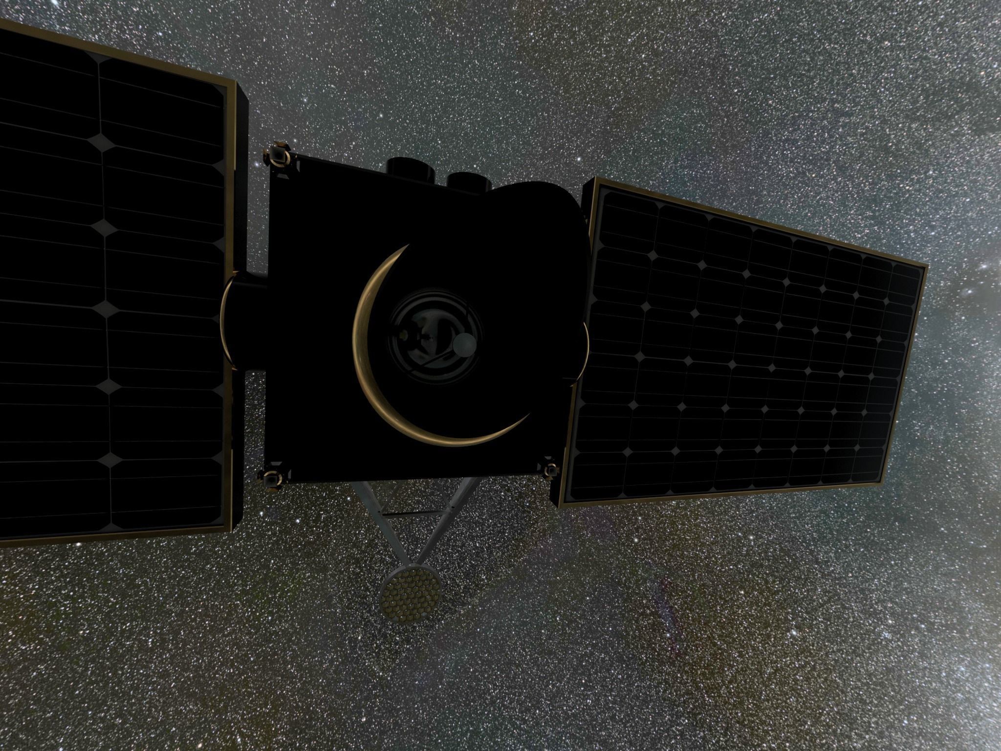 Telescope Satellite 3D model_6