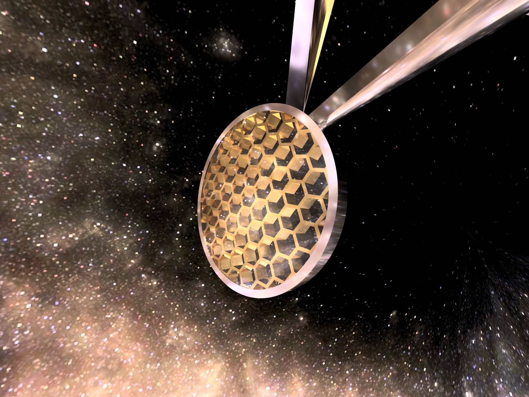 Telescope Satellite 3D model_4