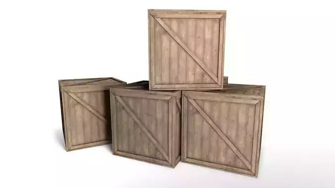 Wooden Crate Box