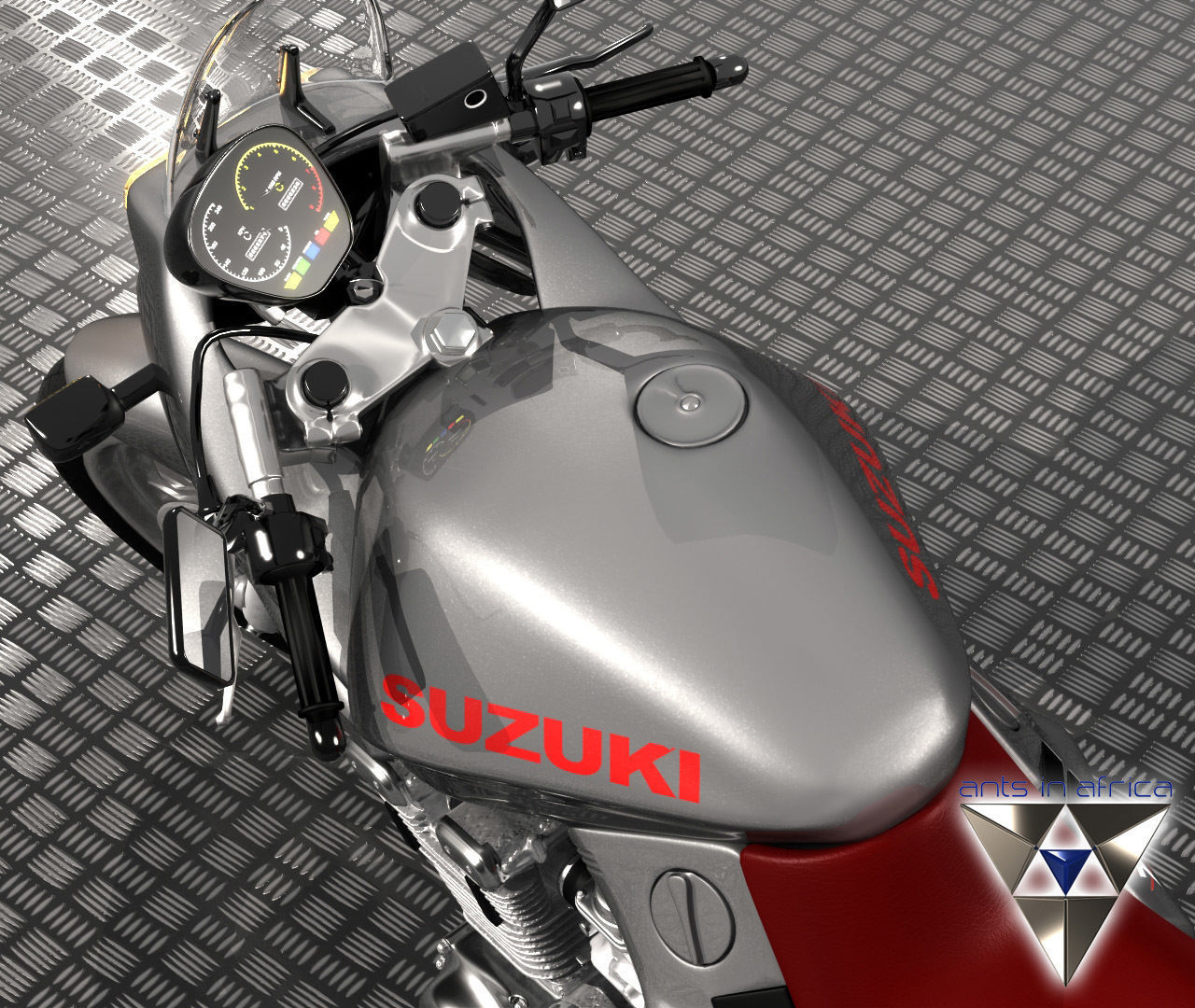 Suzuki Katana 1100 3D model_8