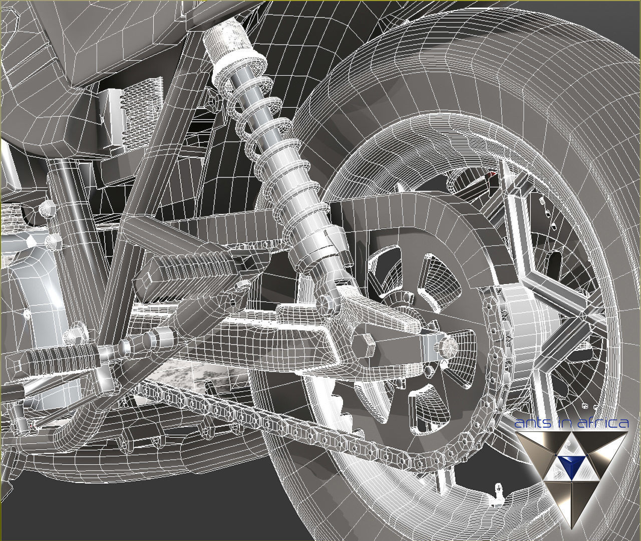 Suzuki Katana 1100 3D model_9
