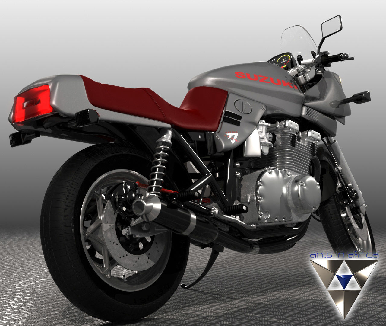 Suzuki Katana 1100 3D model_4