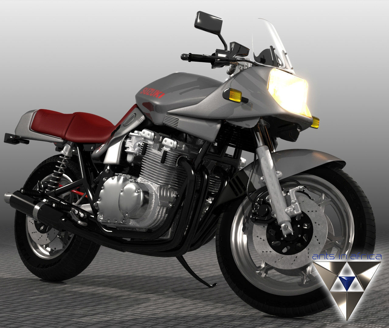 Suzuki Katana 1100 3D model_6