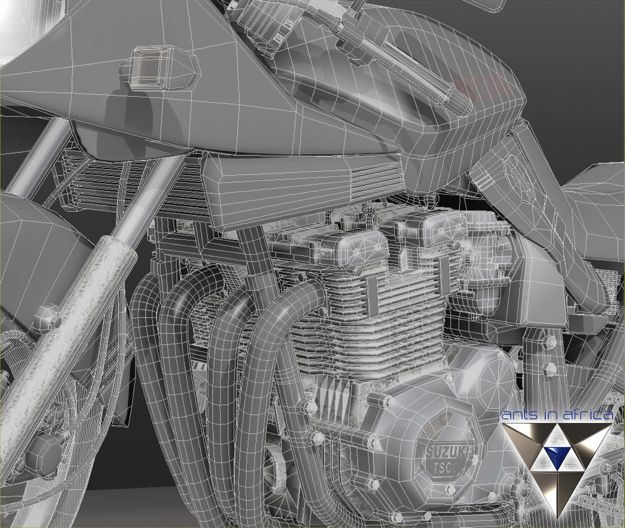 Suzuki Katana 1100 3D model_10