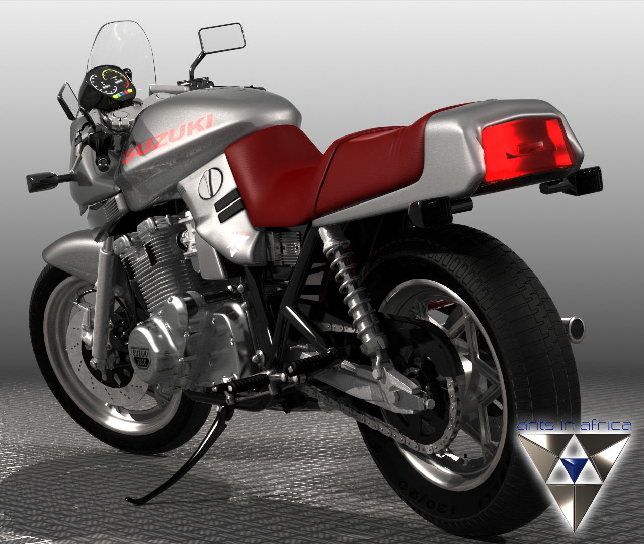 Suzuki Katana 1100 3D model_2