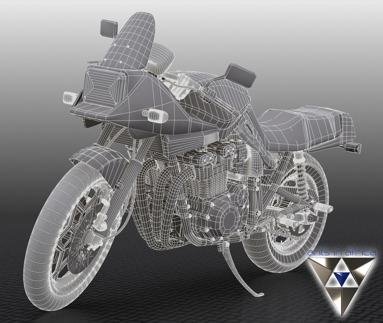 Suzuki Katana 1100 3D model_1